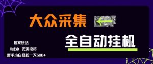 大众采集全自动玩法，新手小白轻松一天5张+，操作简单零成本【揭秘】-全网第一网赚项目资源库-中赚网 & 中创网 & 冒泡网 & 福缘网 - 小本轻创业与优质加盟项目首选平台