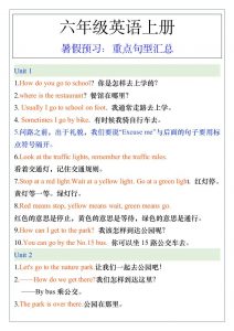 五升六年级英语上册暑假预习:重点句型汇总-六上英语-全网第一网赚项目资源库-中赚网 & 中创网 & 冒泡网 & 福缘网 - 小本轻创业与优质加盟项目首选平台