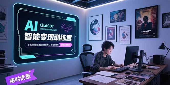 AI智能变现训练营，ChatGPT写作变现，电影解说制作，图文带货方法论-全网第一网赚项目资源库-中赚网 & 中创网 & 冒泡网 & 福缘网 - 小本轻创业与优质加盟项目首选平台