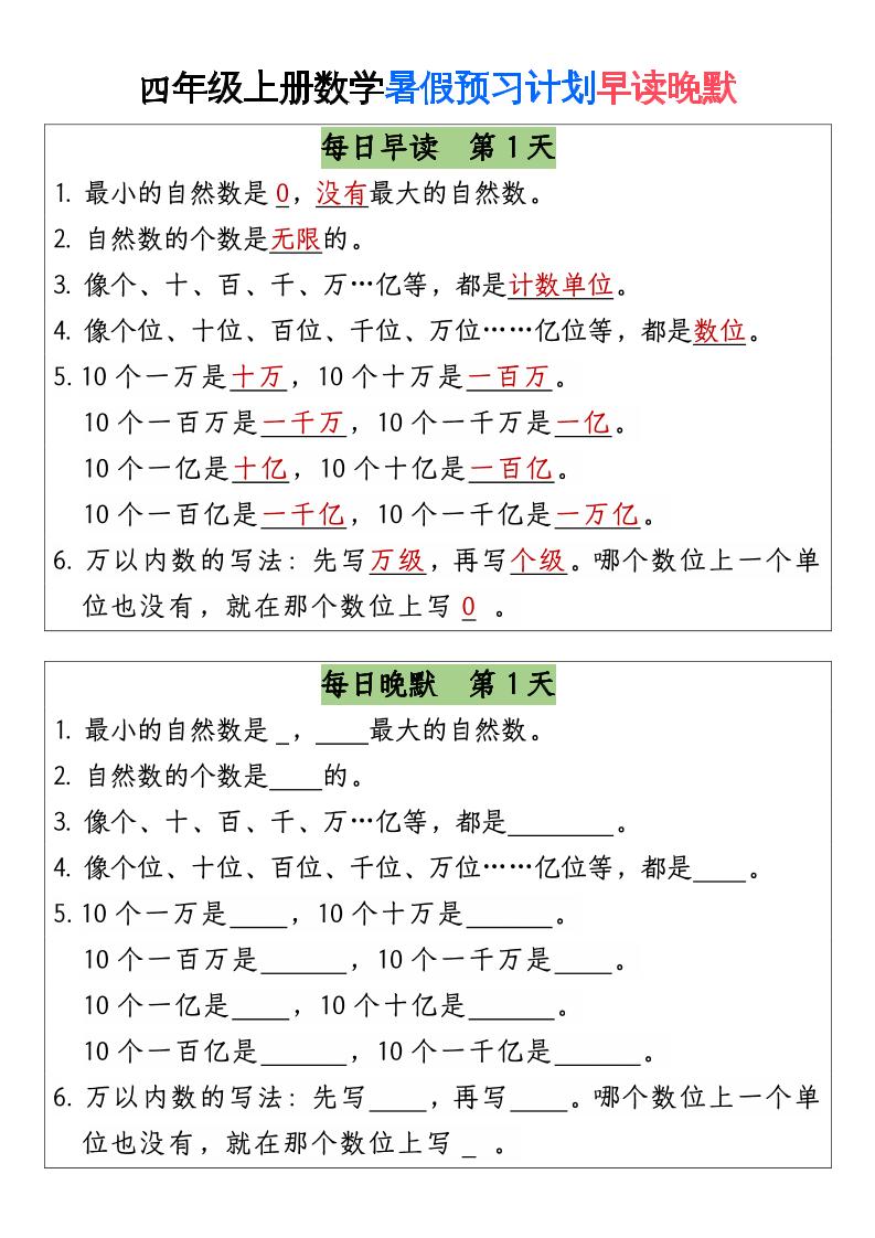 三升四数学暑假【早读晚默】-四上数学-全网第一网赚项目资源库-中赚网 & 中创网 & 冒泡网 & 福缘网 - 小本轻创业与优质加盟项目首选平台