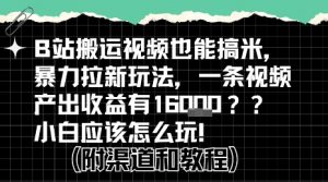 b站掘金计划?搬运视频也能挣拉新的收益,小白应该怎么玩!-全网第一网赚项目资源库-中赚网 & 中创网 & 冒泡网 & 福缘网 - 小本轻创业与优质加盟项目首选平台