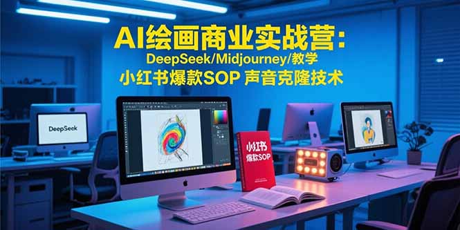 AI绘画商业实战营：DeepSeek/Midjourney/教学 小红书爆款SOP 声音克隆技术-全网第一网赚项目资源库-中赚网 & 中创网 & 冒泡网 & 福缘网 - 小本轻创业与优质加盟项目首选平台