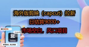 海外版剪映(capcut)拉新,日结算1k+,市场空白,风口项目-全网第一网赚项目资源库-中赚网 & 中创网 & 冒泡网 & 福缘网 - 小本轻创业与优质加盟项目首选平台