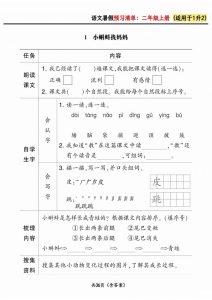 一升二小学语文《暑假预习清单》最新版-二上语文-全网第一网赚项目资源库-中赚网 & 中创网 & 冒泡网 & 福缘网 - 小本轻创业与优质加盟项目首选平台