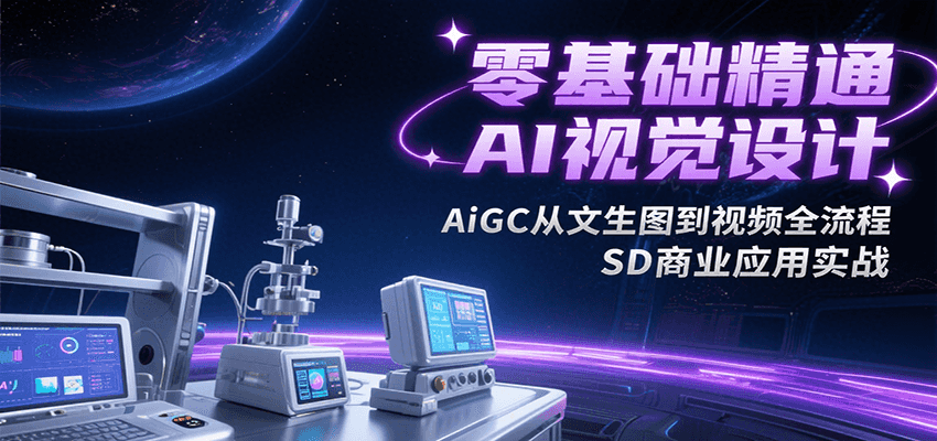 零基础精通AI视觉设计，AiGC从文生图到视频全流程，SD商业应用实战-全网第一网赚项目资源库-中赚网 & 中创网 & 冒泡网 & 福缘网 - 小本轻创业与优质加盟项目首选平台