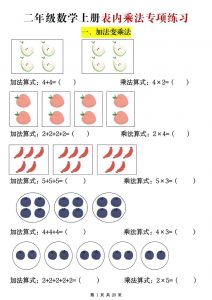 二年级数学上册表内乘法专项练习20页-全网第一网赚项目资源库-中赚网 & 中创网 & 冒泡网 & 福缘网 - 小本轻创业与优质加盟项目首选平台