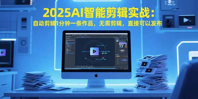 2025AI智能剪辑实战：自动剪辑1分钟一条作品，无需剪辑，直接可以发布-全网第一网赚项目资源库-中赚网 & 中创网 & 冒泡网 & 福缘网 - 小本轻创业与优质加盟项目首选平台