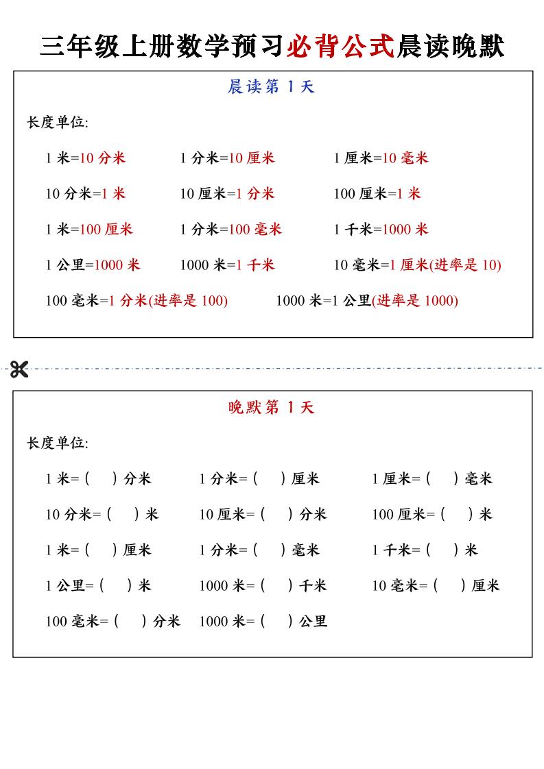 三上数学预习必背公式晨读晚默（13页）-全网第一网赚项目资源库-中赚网 & 中创网 & 冒泡网 & 福缘网 - 小本轻创业与优质加盟项目首选平台