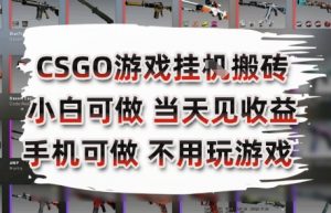 CSGO游戏挂G搬砖,小白纯手机即可操作,不用电脑打游戏,日入3张+,副业网创项目【揭秘】-全网第一网赚项目资源库-中赚网 & 中创网 & 冒泡网 & 福缘网 - 小本轻创业与优质加盟项目首选平台