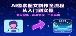 AI像素图文制作全流程：内容要点、文案选择及所用工具，助你快速入局-全网第一网赚项目资源库-中赚网 & 中创网 & 冒泡网 & 福缘网 - 小本轻创业与优质加盟项目首选平台