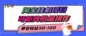 揭秘2025最新淘宝挂机项目,单号30-100,可矩阵批量操作(附工具)-全网第一网赚项目资源库-中赚网 & 中创网 & 冒泡网 & 福缘网 - 小本轻创业与优质加盟项目首选平台