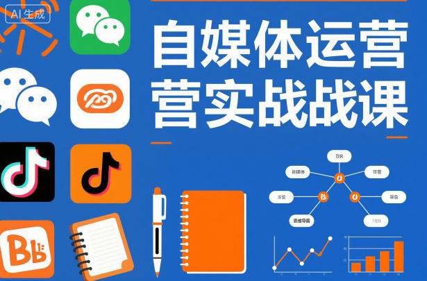 自媒体运营实战课，掌握一套系统的自媒体运营底层方法论，成为优秀的内容创作者-全网第一网赚项目资源库-中赚网 & 中创网 & 冒泡网 & 福缘网 - 小本轻创业与优质加盟项目首选平台