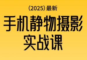 金老师·2025爆款手机静物摄影实战课-全网第一网赚项目资源库-中赚网 & 中创网 & 冒泡网 & 福缘网 - 小本轻创业与优质加盟项目首选平台