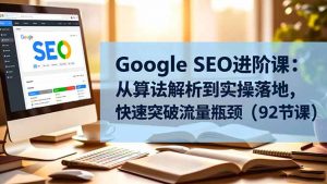 Google SEO进阶课:从算法解析到实操落地,快速突破流量瓶颈(92节课-全网第一网赚项目资源库-中赚网 & 中创网 & 冒泡网 & 福缘网 - 小本轻创业与优质加盟项目首选平台