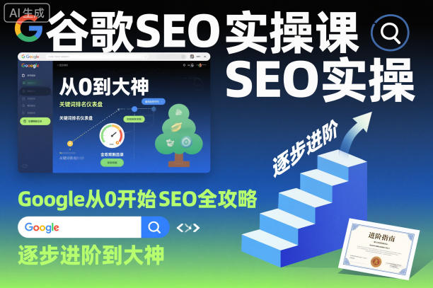 谷歌SEO实操课，Google从0开始SEO全攻略，逐步进阶到大神-全网第一网赚项目资源库-中赚网 & 中创网 & 冒泡网 & 福缘网 - 小本轻创业与优质加盟项目首选平台