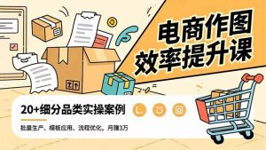 电商作图效率提升课,批量生产、模板应用、流程优化,20+细分品类实操案例,月赚3万-全网第一网赚项目资源库-中赚网 & 中创网 & 冒泡网 & 福缘网 - 小本轻创业与优质加盟项目首选平台