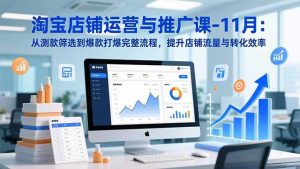 淘宝店铺运营与推广课-11月：从测款筛选到爆款打爆完整流程，提升店铺流量与转化效率-全网第一网赚项目资源库-中赚网 & 中创网 & 冒泡网 & 福缘网 - 小本轻创业与优质加盟项目首选平台