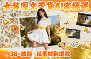 女装图文带货的AI实操课-全网第一网赚项目资源库-中赚网 & 中创网 & 冒泡网 & 福缘网 - 小本轻创业与优质加盟项目首选平台