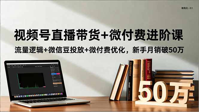 视频号直播带货+微付费进阶课：流量逻辑+微信豆投放+微付费优化，新手月销破50万-全网第一网赚项目资源库-中赚网 & 中创网 & 冒泡网 & 福缘网 - 小本轻创业与优质加盟项目首选平台