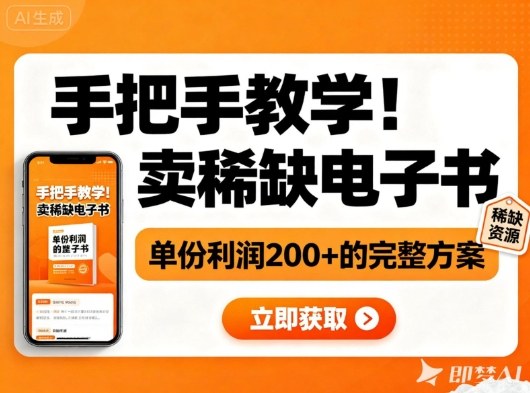 手把手教学！在小红书卖稀缺电子书，单份利润2张+的完整方案-全网第一网赚项目资源库-中赚网 & 中创网 & 冒泡网 & 福缘网 - 小本轻创业与优质加盟项目首选平台