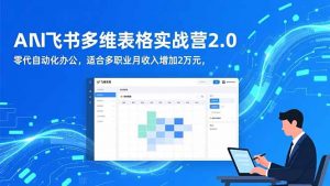 AI+飞书多维表格实战营2.0:零代码自动化办公,适合多职业月收入增加2万元-全网第一网赚项目资源库-中赚网 & 中创网 & 冒泡网 & 福缘网 - 小本轻创业与优质加盟项目首选平台
