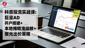 抖音投流实战课:巨量AD开户搭建+本地推精准投放+聚光出价策略,成本降低40%-全网第一网赚项目资源库-中赚网 & 中创网 & 冒泡网 & 福缘网 - 小本轻创业与优质加盟项目首选平台
