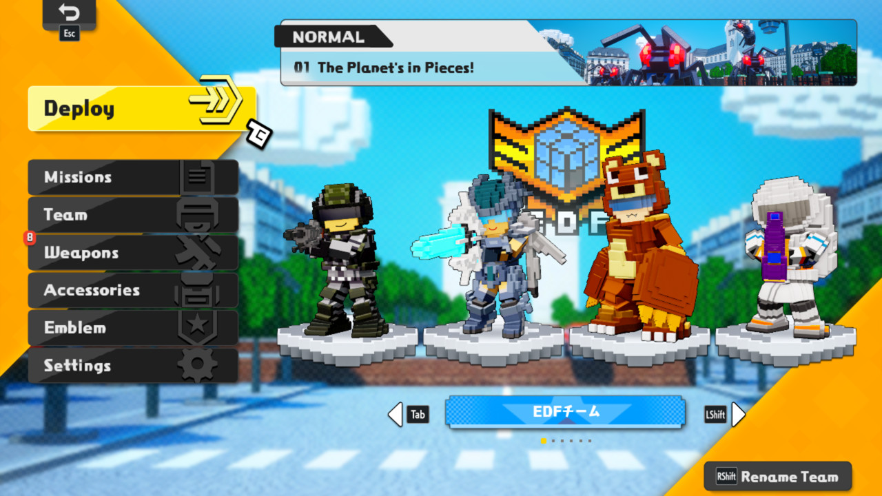 《方块地球防卫军：世界兄弟 EARTH DEFENSE FORCE:WORLD BROTHERS》Switch中文版XCI下载 – 含1.0.1补丁+24DLC