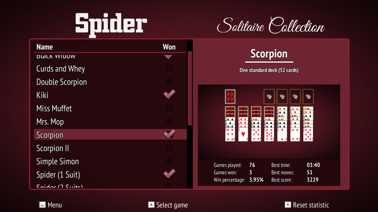 《蜘蛛纸牌合集 Spider Solitaire Collection》Switch英文版NSP下载 – 含1.2.1补丁