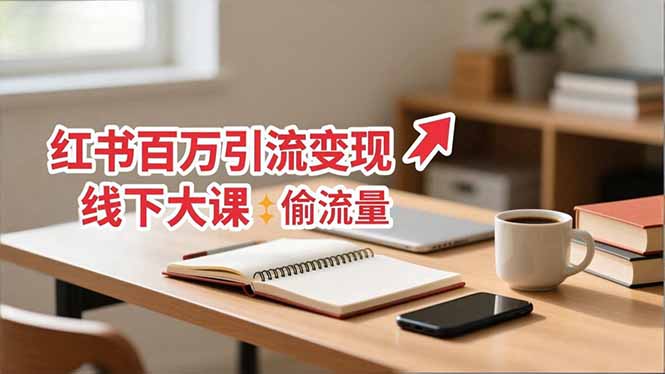 小红书百万引流变现-11月线下大课：分享从0到百万引流路径，手把手教偷流量、拿结果-全网第一网赚项目资源库-中赚网 & 中创网 & 冒泡网 & 福缘网 - 小本轻创业与优质加盟项目首选平台