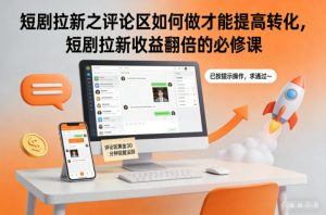 短剧拉新之评论区如何做才能提高转化,短剧拉新收益翻倍的必修课-全网第一网赚项目资源库-中赚网 & 中创网 & 冒泡网 & 福缘网 - 小本轻创业与优质加盟项目首选平台