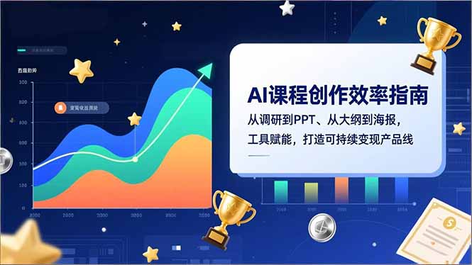 AI课程创作效率指南，从调研到PPT、从大纲到海报，工具赋能，打造可持续变现产品线-全网第一网赚项目资源库-中赚网 & 中创网 & 冒泡网 & 福缘网 - 小本轻创业与优质加盟项目首选平台