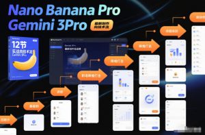 Nano Banana Pro Gemini 3Pro，最新创作实战课，12节实战向技术流，职场降维打击-全网第一网赚项目资源库-中赚网 & 中创网 & 冒泡网 & 福缘网 - 小本轻创业与优质加盟项目首选平台