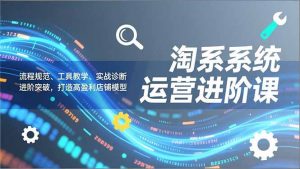 淘系系统运营进阶课2.0，流程规范、工具教学、实战诊断，进阶突破，打造高盈利店铺模型-全网第一网赚项目资源库-中赚网 & 中创网 & 冒泡网 & 福缘网 - 小本轻创业与优质加盟项目首选平台