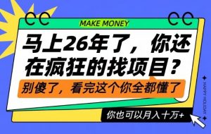 26年了,不要再疯狂的找项目了,看完这个你也可以月入十个W【揭秘】-全网第一网赚项目资源库-中赚网 & 中创网 & 冒泡网 & 福缘网 - 小本轻创业与优质加盟项目首选平台