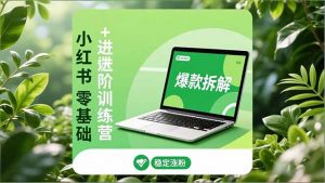 小红书零基础+高阶训练营:安全养号、爆款拆解、长效运营,实现稳定涨粉与变现-全网第一网赚项目资源库-中赚网 & 中创网 & 冒泡网 & 福缘网 - 小本轻创业与优质加盟项目首选平台