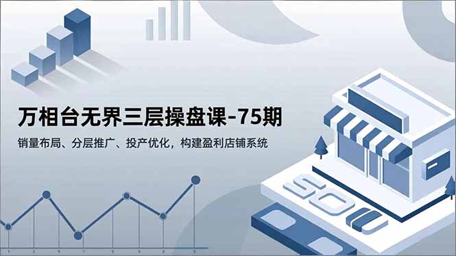 万相台无界三层操盘课-75期，销量布局、分层推广、投产优化，构建盈利店铺系统-全网第一网赚项目资源库-中赚网 & 中创网 & 冒泡网 & 福缘网 - 小本轻创业与优质加盟项目首选平台