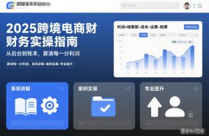2025跨境电商财务实操指南，从后台到账本，算清每一分利润，系统讲解-案例实操-专业提升-全网第一网赚项目资源库-中赚网 & 中创网 & 冒泡网 & 福缘网 - 小本轻创业与优质加盟项目首选平台
