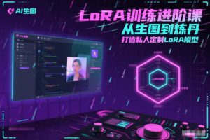 LoRA训练进阶课，从生图到炼丹，打造私人定制LoRA模型-全网第一网赚项目资源库-中赚网 & 中创网 & 冒泡网 & 福缘网 - 小本轻创业与优质加盟项目首选平台