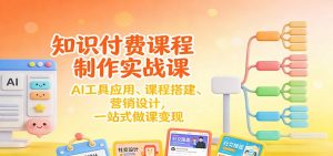 知识付费课程制作实战课：AI工具应用 、课程搭建、营销设计，一站式做课变现-全网第一网赚项目资源库-中赚网 & 中创网 & 冒泡网 & 福缘网 - 小本轻创业与优质加盟项目首选平台