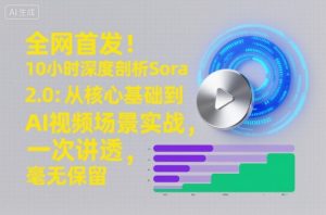 全网首发！10小时深度剖析Sora 2.0：从核心基础到AI视频场景实战，一次讲透，毫无保留-全网第一网赚项目资源库-中赚网 & 中创网 & 冒泡网 & 福缘网 - 小本轻创业与优质加盟项目首选平台