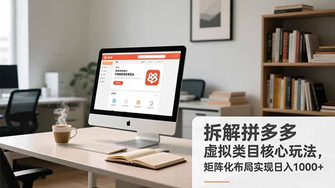 拆解拼多多虚拟类目核心玩法，矩阵化布局实现日入1000+-全网第一网赚项目资源库-中赚网 & 中创网 & 冒泡网 & 福缘网 - 小本轻创业与优质加盟项目首选平台