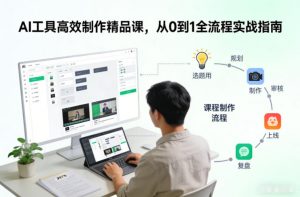 AI工具高效制作精品课，从0到1全流程实战指南-全网第一网赚项目资源库-中赚网 & 中创网 & 冒泡网 & 福缘网 - 小本轻创业与优质加盟项目首选平台
