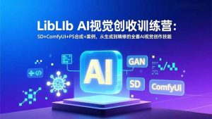 LibLIb AI视觉创收训练营：SD+ComfyUI+PS合成+案例，从生成到精修的全套AI视觉创作技能-全网第一网赚项目资源库-中赚网 & 中创网 & 冒泡网 & 福缘网 - 小本轻创业与优质加盟项目首选平台