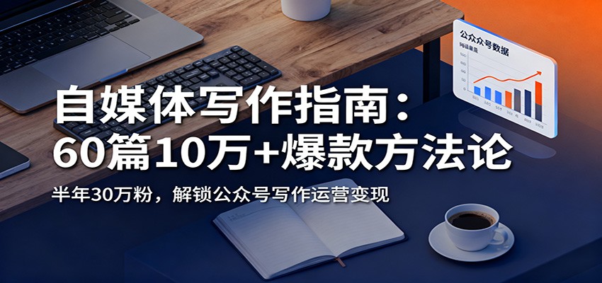 自媒体写作指南：60篇10万+爆款方法论，半年30万粉，解锁公众号写作运营变现-全网第一网赚项目资源库-中赚网 & 中创网 & 冒泡网 & 福缘网 - 小本轻创业与优质加盟项目首选平台