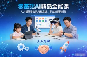 零基础AI精品全能课,人人都能学会的AI精品课,学会AI拥抱时代-全网第一网赚项目资源库-中赚网 & 中创网 & 冒泡网 & 福缘网 - 小本轻创业与优质加盟项目首选平台