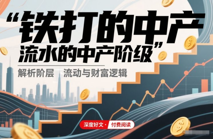 付费文章：铁打的中产，流水的中产阶级-全网第一网赚项目资源库-中赚网 & 中创网 & 冒泡网 & 福缘网 - 小本轻创业与优质加盟项目首选平台