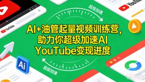 AI+油管起量视频训练营，助力你超级加速AI YouTube变现进度​-全网第一网赚项目资源库-中赚网 & 中创网 & 冒泡网 & 福缘网 - 小本轻创业与优质加盟项目首选平台