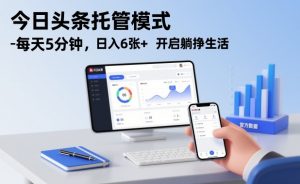 今日头条托管模式,每天5分钟,日入6张+,开启躺挣生活【揭秘】-全网第一网赚项目资源库-中赚网 & 中创网 & 冒泡网 & 福缘网 - 小本轻创业与优质加盟项目首选平台