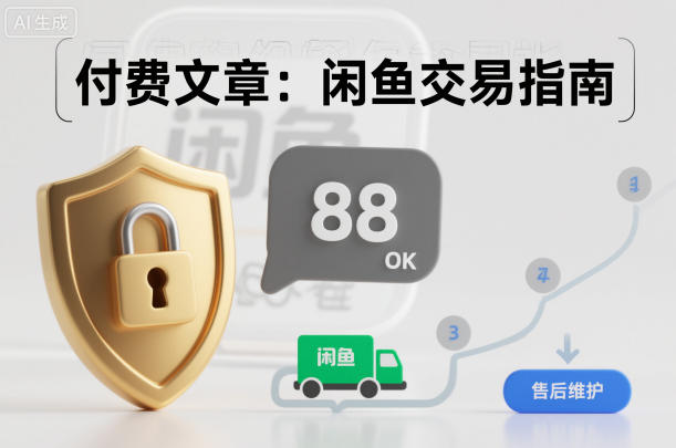 付费文章：闲鱼交易指南，怎么才能降低被坑被马扁的概率-全网第一网赚项目资源库-中赚网 & 中创网 & 冒泡网 & 福缘网 - 小本轻创业与优质加盟项目首选平台