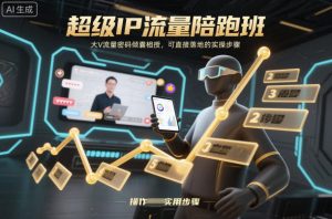 超级IP流量陪跑班,大V流量密码倾囊相授,可直接落地的实操步骤-全网第一网赚项目资源库-中赚网 & 中创网 & 冒泡网 & 福缘网 - 小本轻创业与优质加盟项目首选平台